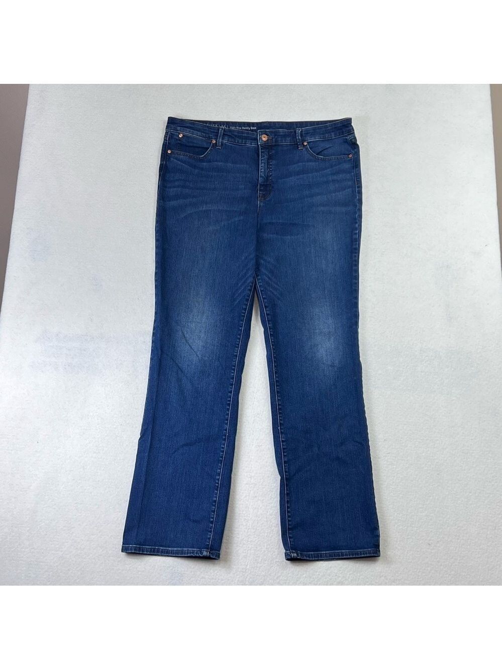 Talbots Barely Boot Jeans Women's 16 High Rise Bootcut Stretch Denim 38x31